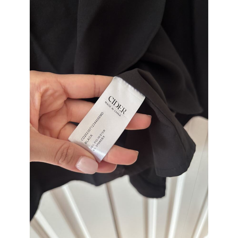 Cider Black Double Button Down Blazer Dress M - Picture 5 of 10